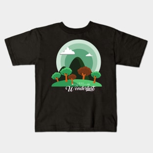 Love wonderlust Adventure Explore the world travel lover summer spring Kids T-Shirt